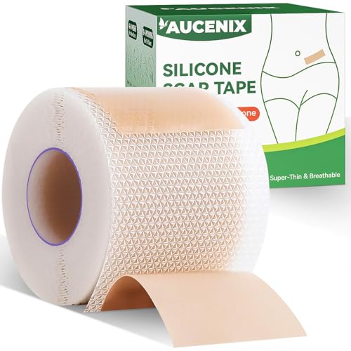 Silicone Scar Sheets Face Tape: Scar Tape for Surgical Scars - Medical Grade Wrinkles Patches -Reusable Strips Scar Removal Treatment C-Section Keloid Burn Tummy Acne Wounds Recovery (1.6''x120'')