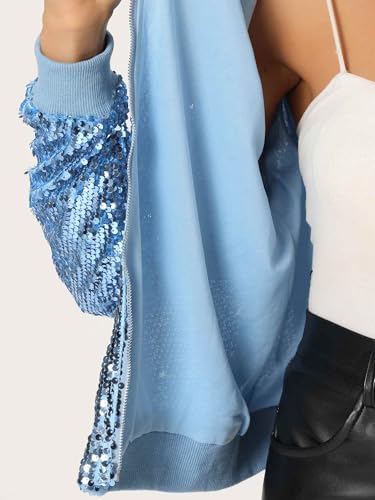 Bomber à paillettes pour rompre la monotonie d'une tenue
