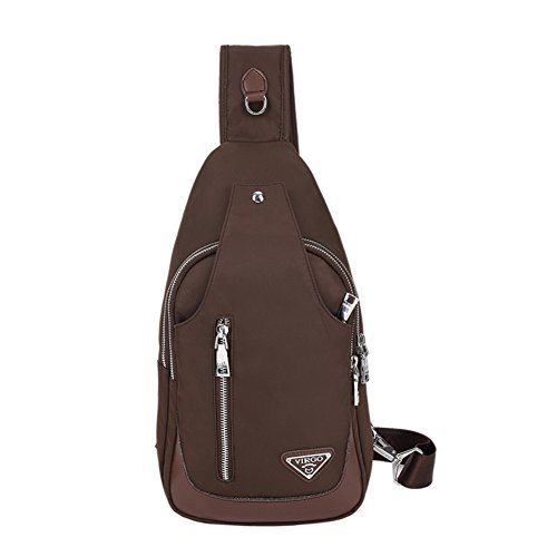 Sac de coffre pour hommes en tissu d’Oxford bumbag noir chic