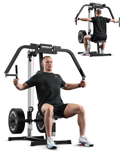 Mikolo Chest Fly Machine, PEC Fly and Reverse Delt Machine, 400 lbs Upper Body Specialty Machine for Pectoral and Rear Deltoid with Band Pegs, Chest, Back, and Shoulder Training for Home Gym
