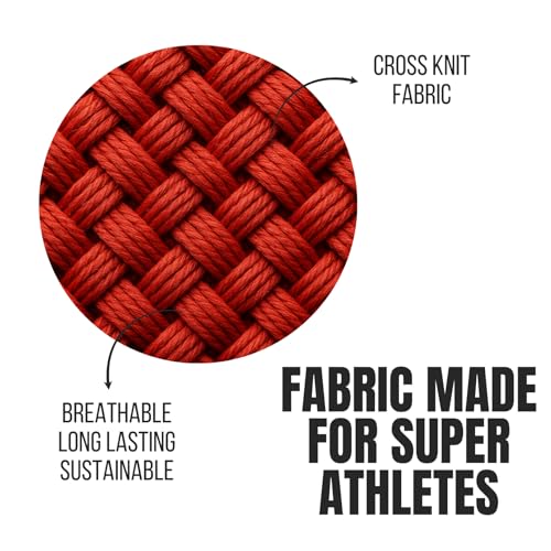 Image of Muscleape Wrist Wraps for Gym | SuperFabric Strength Support Straps for Heavy Lifting, CrossFit & Powerlifting | Adjustable Compression Wrist Support for atheletes- Superb Workout Wrist Stability & Protection. (Red-Black, 14 Inches)