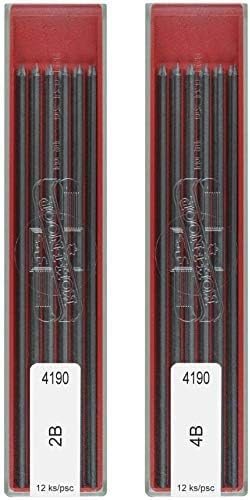 Koh-I-Noor 2B & 4B Leads Refill, 2mm Mechanical Pencil Graphite Lead for Technical Drawing & Drafting Pencil - 24 Leads image 5