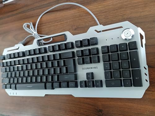 Teclado Gamer SEUNKWANG con Retroiluminación Azul USB-A