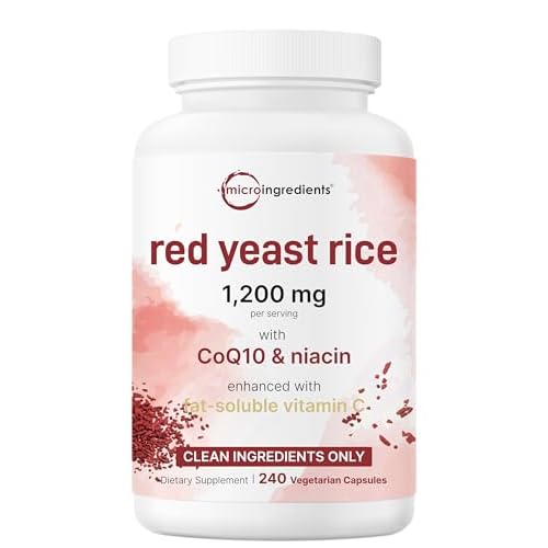 Red Yeast Rice 1200mg w/ CoQ10 100mg β 240 Veggie Caps