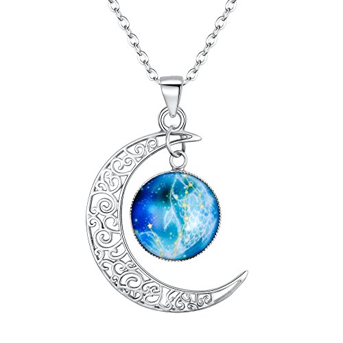 Collier zodiaque femme parure cadeau idéale anniversaire et fête horoscope lune
