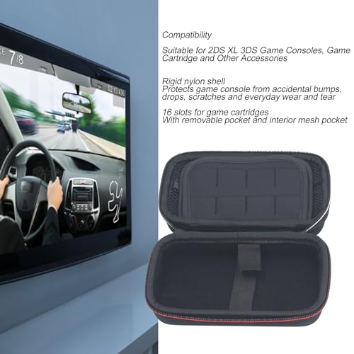Image of Dpofirs Carrying Case for New 2DS XL, 3DS, 2DSXL, Hard Protective Shell Travel Case for New 3DS, New 2DS XL, Protective Hard Shell Portable Travel Cover Pouch with 16 Slots [video game]