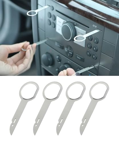 Flaconi 4 Piezas De Herramientas De Extracción De Radio De Automóvil,Herramientas De Extracción De Estéreo De Automóvil,Accesorios De Automóvil,Herramienta De Extracción De Radio De Automóvil