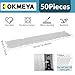 KOKMEYA 50 Pack Scat Mat for Cats - 3.3 x 16.7 Inch Cat Deterrent Mat to Keep Cats Out of Yard Permanently, Dog and Cat Spikes Mat with 0.5 Inch Sturdy Design Spike for Cat Pee Deterrent