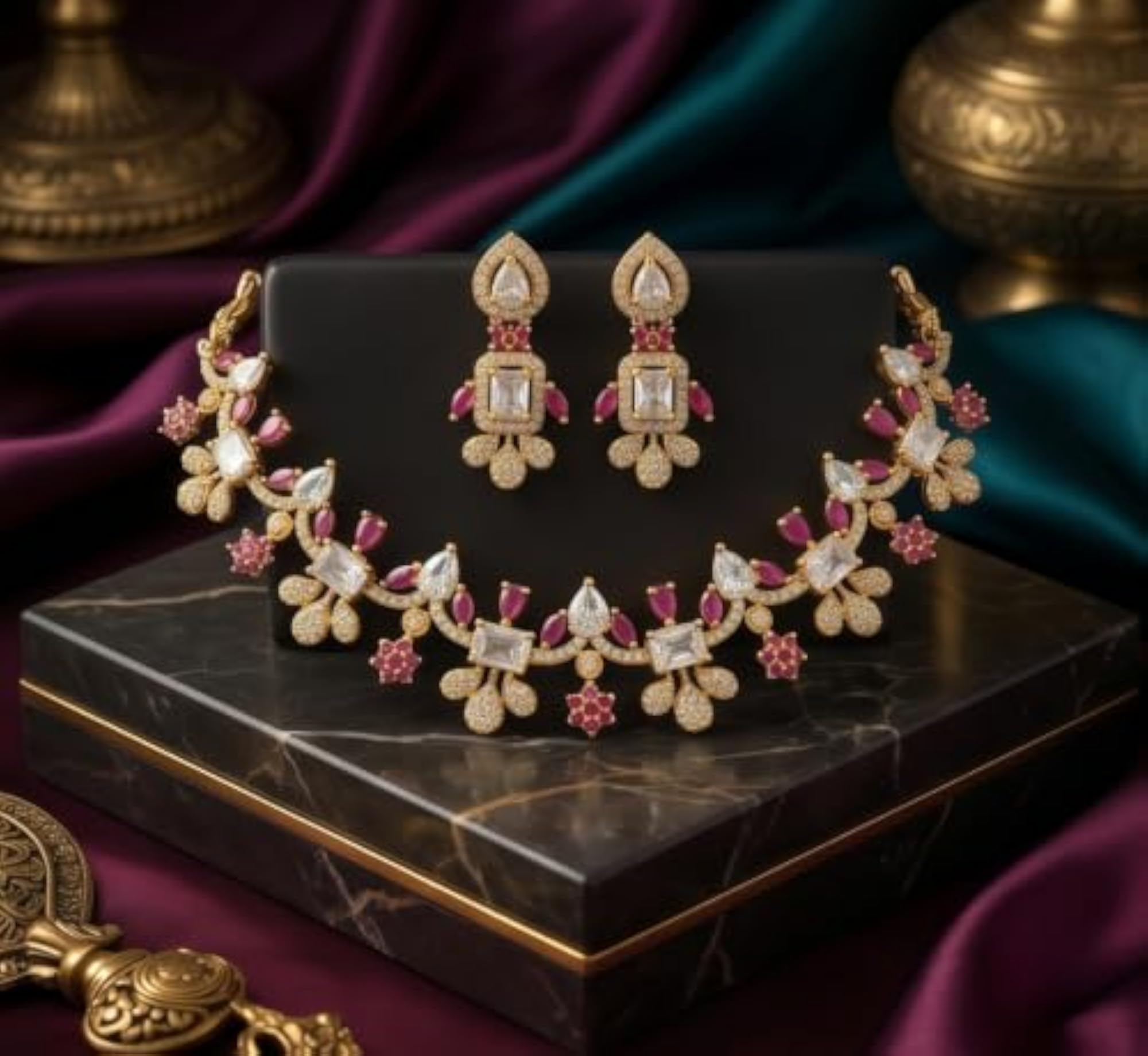 Women's Modern Ruby Statement Choker