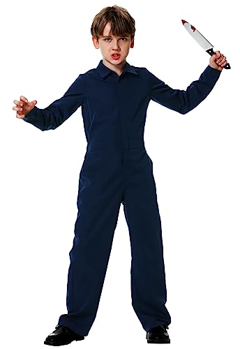 Arankhiger Kinder Halloween Killer Arbeitskleidung Marine Overall Jungen Scary Outfit 152