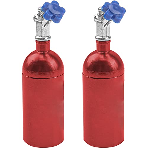 Bouteilles d'azote HIRCQOO RC rouges pour Traxxas TRX4 Axial SCX10 1/10