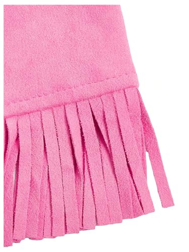 Image of Verdusa Girl's Faux Suede Tassel Vest 70s Hippie Cardigan Cowgirl Fringe Jacket