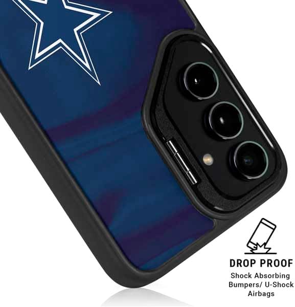 Skinit Kickstand Phone Case Compatible with Galaxy S25 Plus - Officially Licensed NFL Dallas Cowboys Design