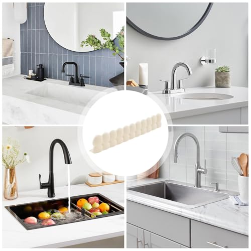 Protector contra salpicaduras de silicona con ventosas para un secado rápido en el baño 5