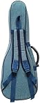 MUSIC FIRST Original Design 0.6" (15mm) Thick Padded Vintage Style Jeans Cloth/Denim Baritone Ukulele Case, Ukulele Bag (30"~31")