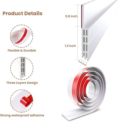 image for Door Draft Stopper, Ohuhu Door Sweeps, Weather Stripping Under Door Dr