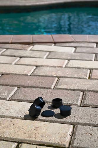 Cache-trous pour clôture de piscine x30 robustes et discrets pour sécuriser votre terrasse