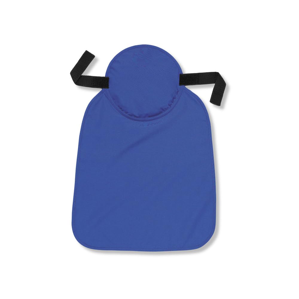 Ergodyne Solid Blue Chill-Its 6717 Evaporative Polymer Cooling Hard Hat Neck Shade,