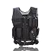 Tactical Vest Molle Military Airsoft Combat Training Vest for Outdoor Hunting (Black)