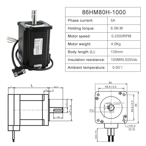 Moteur pas à pas bloqué ? Solution HBS1108S boucle fermée NEMA34 AC
