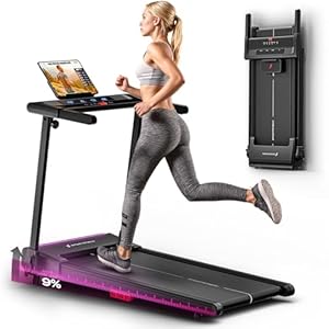 Sportstech Laufband für Zuhause, Laufband klappbar, Treadmill bis 12 km/h, max. 120kg, Tablethalterung, Deutsche Qualitätsmarke, mit 9% Steigung, Bluetooth App kompatibel, LED, sProRun