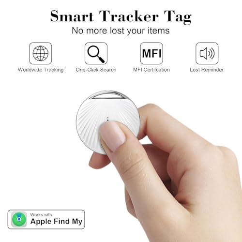 GPS Tracker Auto 4 Pack Ohne ABO für iOS Fahrzeuge, für Apple „Wo Ist?“, Magnet Trackers Schlüsselfinder für Motorrad Kfz Gepäck Koffer, Keine ABO Smart Bluetooth Air Tags für Kinder Hund Haustiere