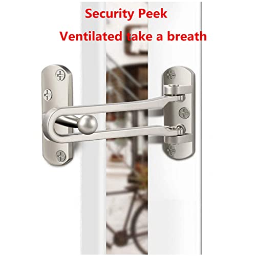 Szhdx Home Security Door Lock, Door Reinforcement Lock Swing Bar Lock， Front Door Locks For Kids, Home Reinforcement Lock For Swing-In Doors, Latch Guard Clasp,Solid Security Loc , (2 Pack) #TOP4