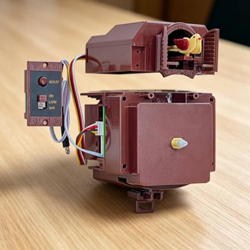 Reloj de cuco reparación de maquinaria antigua con movimiento electrónico regulado Perfeclan 6