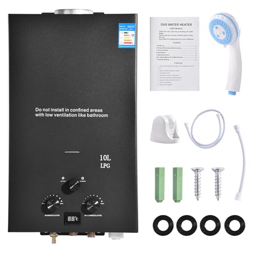 10L Gas Durchlauferhitzer, Propan Warmwasserbereiter Durchlauferhitzer...