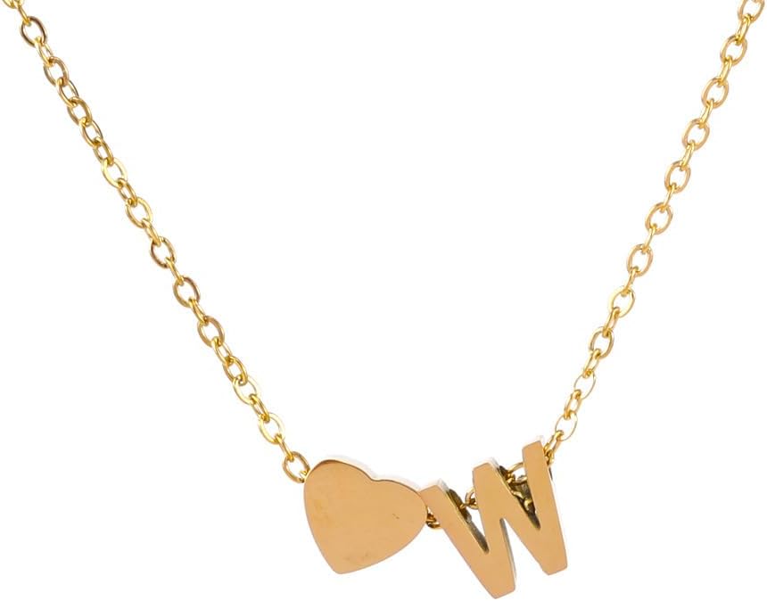 CJIAYUJEW Gold Initial Necklaces Tiny Letter Pendant Personalized Cute A-Z Letter Monogram Name Stainless Steel Necklace Trendy Dainty Jewelry for Women Gift - Image 2