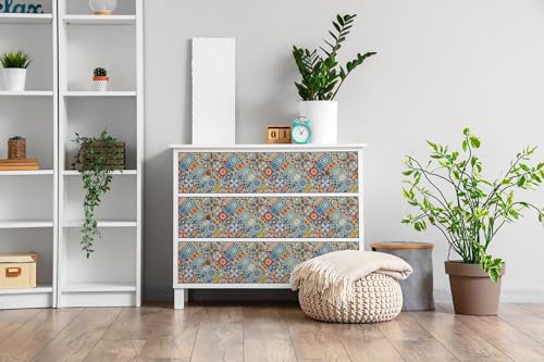 Papel pintado autoadhesivo para muebles viejos solución mate antimanchas de 100x50 cm 3