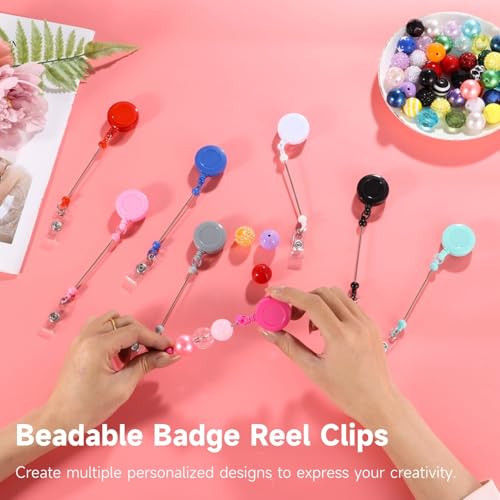 Porte-badge perlable rétractable anti-perte Bosreroy pour cartes d'identification