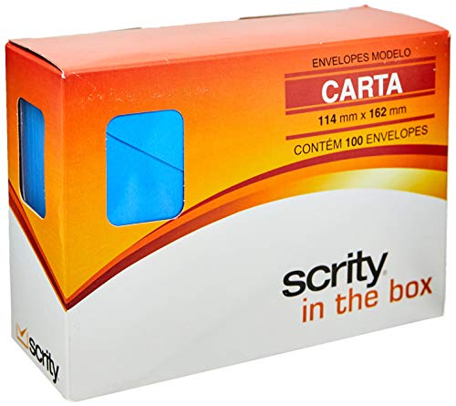 Cromus CCP 430.08 Envelope Carta Colorido 114X162 Azul Royal Grecia 80G - Pacote Com 100, Scrity, Cc