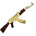 Produktbild Dekowaffe Kalashnikov AK 47 incl. Magazin, Mod.1947 -vergoldet-
