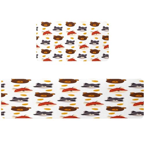 Alfombrillas de cocina absorbentes y lavables con diseño de animales 2