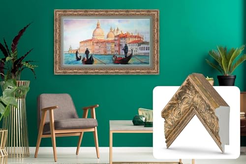 Frame My TV Deco TV Frames -Tuscan Copper Compatible ONLY with Samsung The Frame TV (3", Color Chip)
