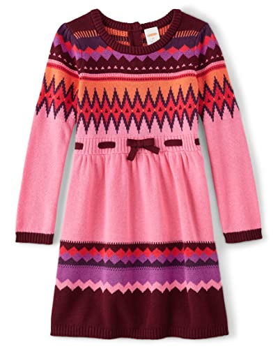 Gymboree Baby Girls And Toddler Long Sleeve Sweater Dresses Playwear, Spice Mkt Print, 5T Us #TOP1