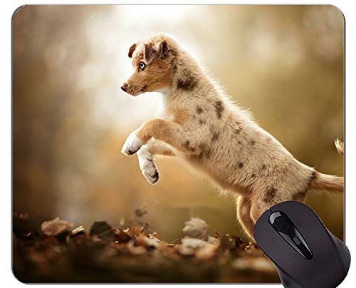 Preisvergleich Produktbild Naturkautschuk-Mauspad mit Haustierwelpen - genähte Kanten