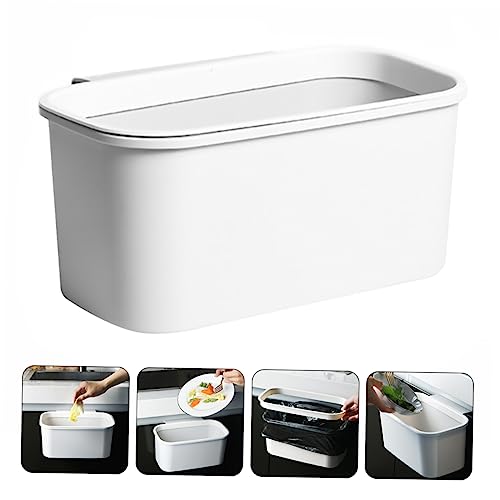 Canecas de basura colgantes Sosoport blancas para cocina miniatura 3
