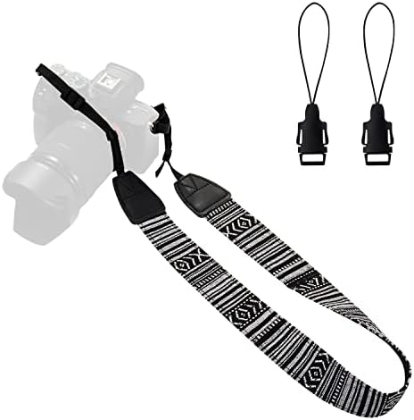 WANBY Camera Strap Canvas Neck Shoulder Strap with Quick Release Buckles for DSLR SLR