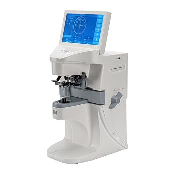 AMURME Screen Focimeter Lensmeter Auto Lens Meter 7 Inch Touch Screen Auto LensMeter Uv Digital Auto Lensmeter Lensometer with Pd Printing White