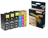  QUALITONER - 6 Cartouche Compatible pour LEXMARK 105 XL 105XL Noir (x3) + Cyan + Magenta + Jaune pour Lexmark Impact S301 Impact S305 Interact S605 in