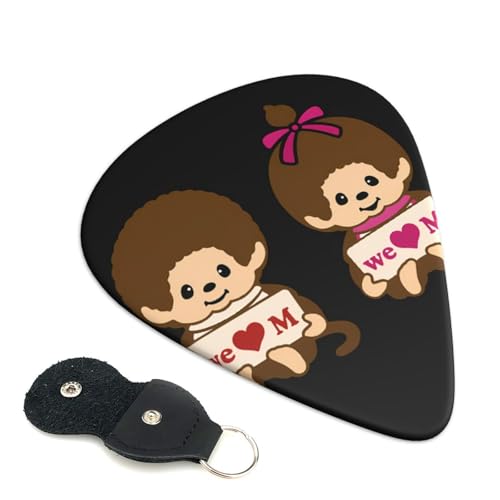 モンチッチ かわいい漫画エレキギターピック Abs 素材エレアコ弦楽器 0.46mm