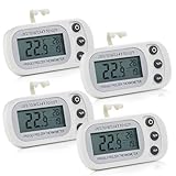 Termómetro digital para frigorífico, termómetro de temperatura para nevera con pantalla LCD grande para congelador