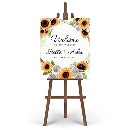 Panneau de mariage personnalisé tournesol pour sublimer une entrée vide - 4