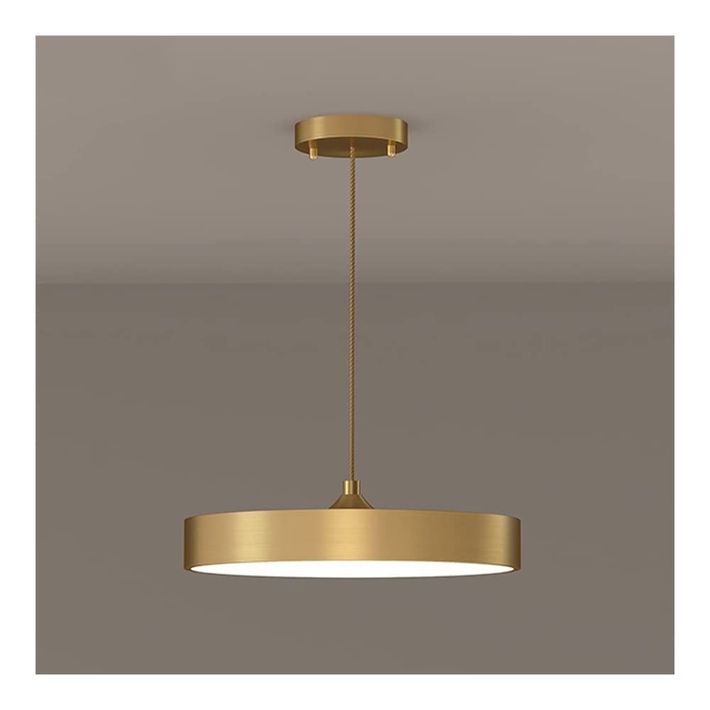 Lustre moderne en laiton nordique LED dimmable pour îlot de cuisine et chambre