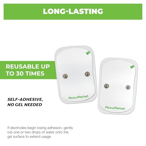 AccuRelief Wireless TENS Unit with Remote Control, TENS Pain Relief Device and Muscle Stimulator, for Back Pain, Neck Pain, Arm and Leg Pain