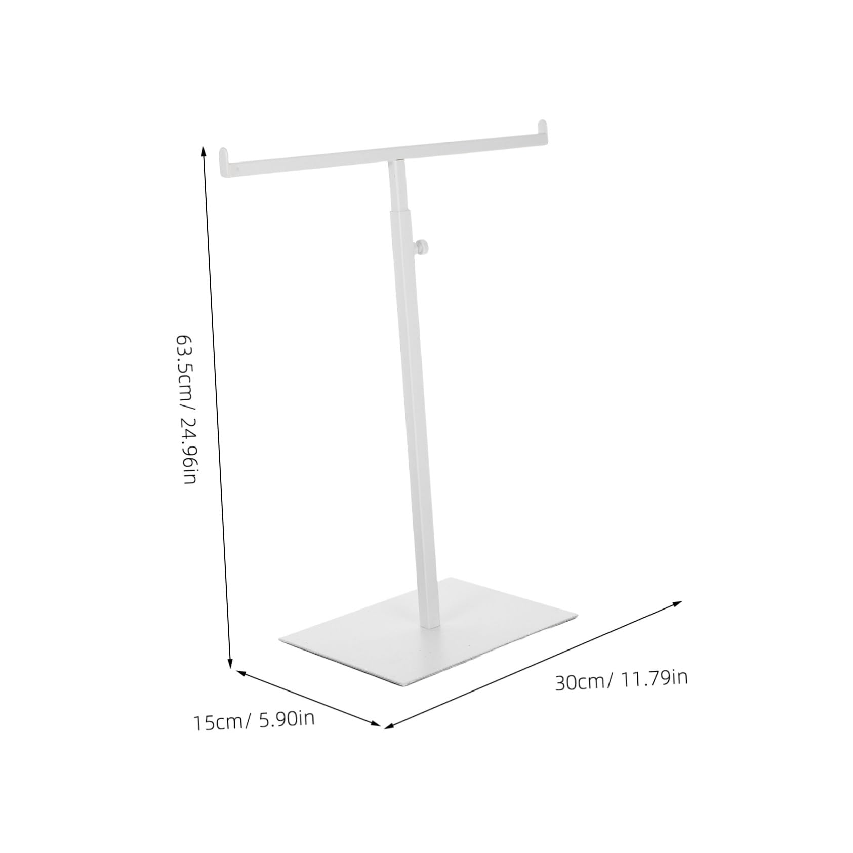 NOLITOY Expositor Resistente o Blanco Ajustable Inoxidable Bolsos Acero Soporte Ligero Organizar para Mochilas , Adecuado Armario o Baño