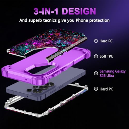 Coque Galaxy S26 Ultra phosphorescente triple couche antichoc Casetego - 4