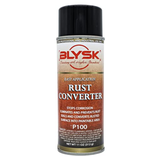 Blysk Rust Converter (P100) Stops Corrosion, eliminates and Prevents Rust, Seals, converts into paintable Area (1)